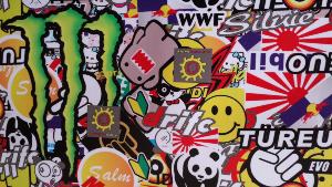 Sticker Bomb Japan Domo 50cm x 75cm