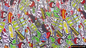 Sticker Bomb Monster 4m x 1.52m