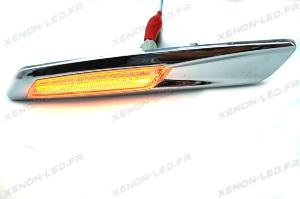 Répétiteur LED BMW E60 / E87 / E88 / E82 / E90 Look F10 Chrome