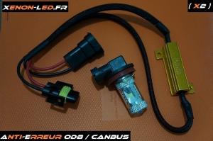 H8 - 6 LED CREE - 30W + Anti-Erreur ODB - Canbus