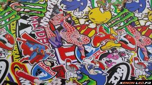 Sticker Bomb Sonic 5m x 1.52m