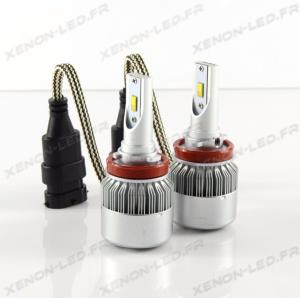 H8 LED Ventillées - Anti Erreur - 4800LM - Haut de gamme