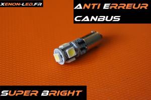 T4W - BA9S CanBus "Super Bright" 5 LED SMD