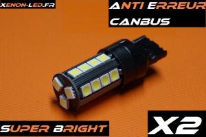 T20 - W215W - 7440 "Super Bright" 23 LED SMD CanBus (Paire)