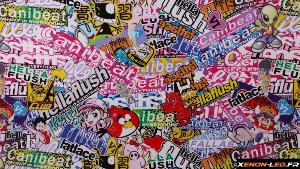 Sticker Bomb HELLAFLUSH 1m x 1.52m